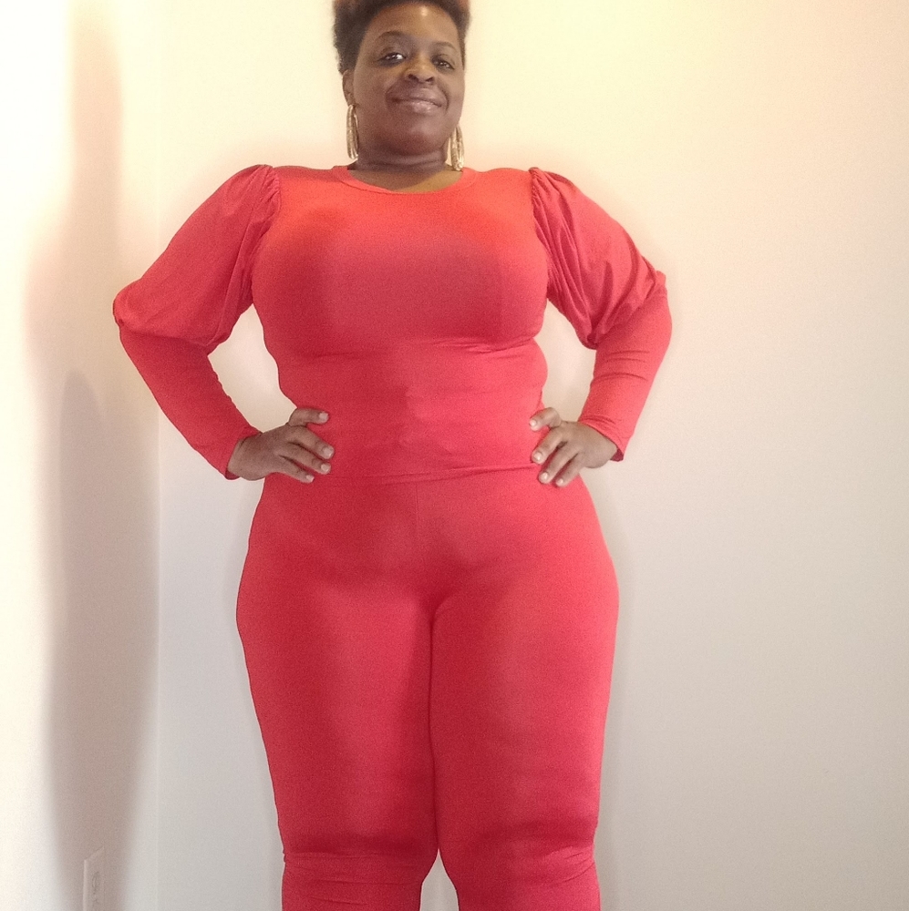 Two piece red set